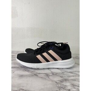 Adidas Women's Lite Racer CLN 2.0 Black / Pink  Sneaker SZ 8